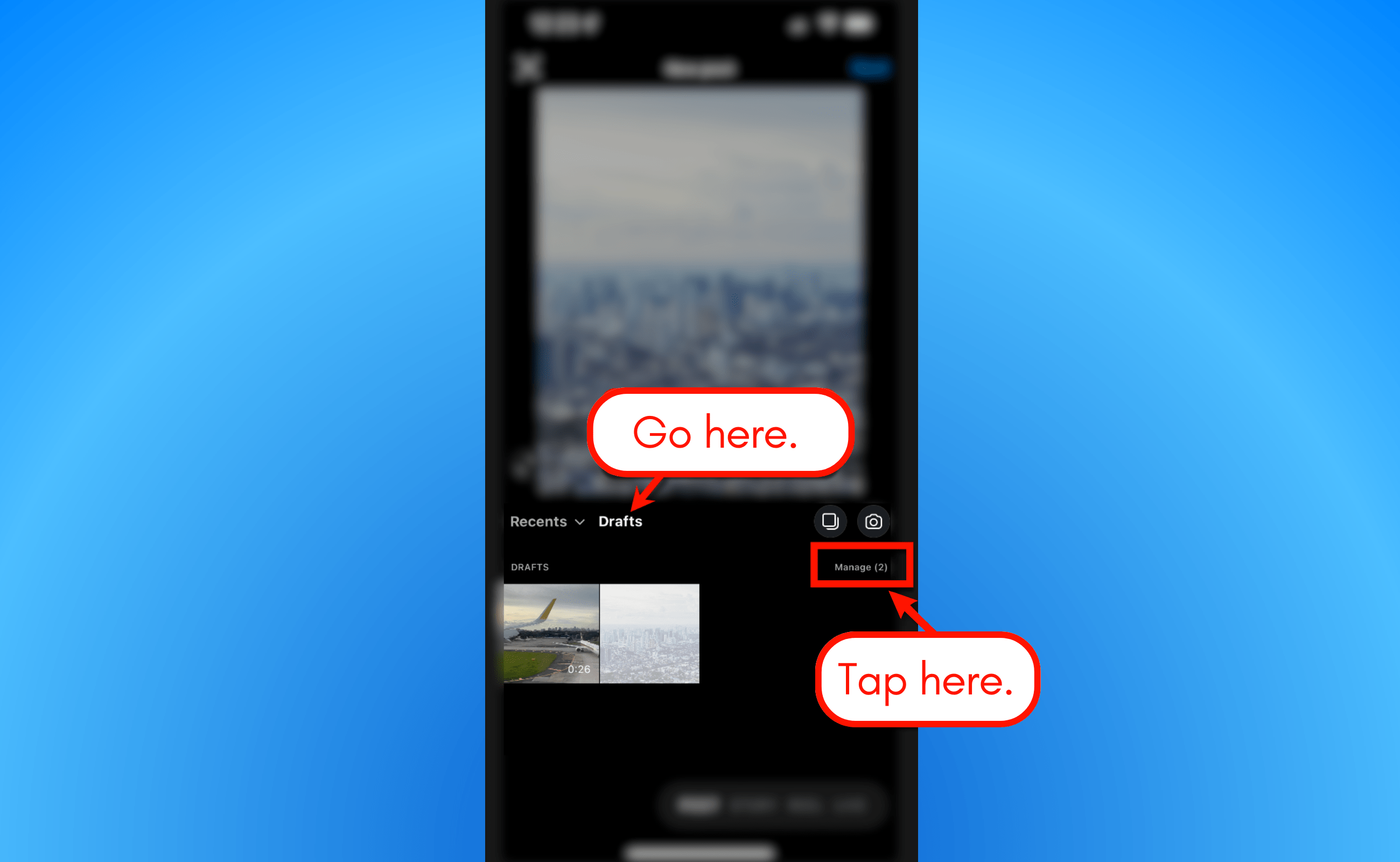Deleting post drafts.