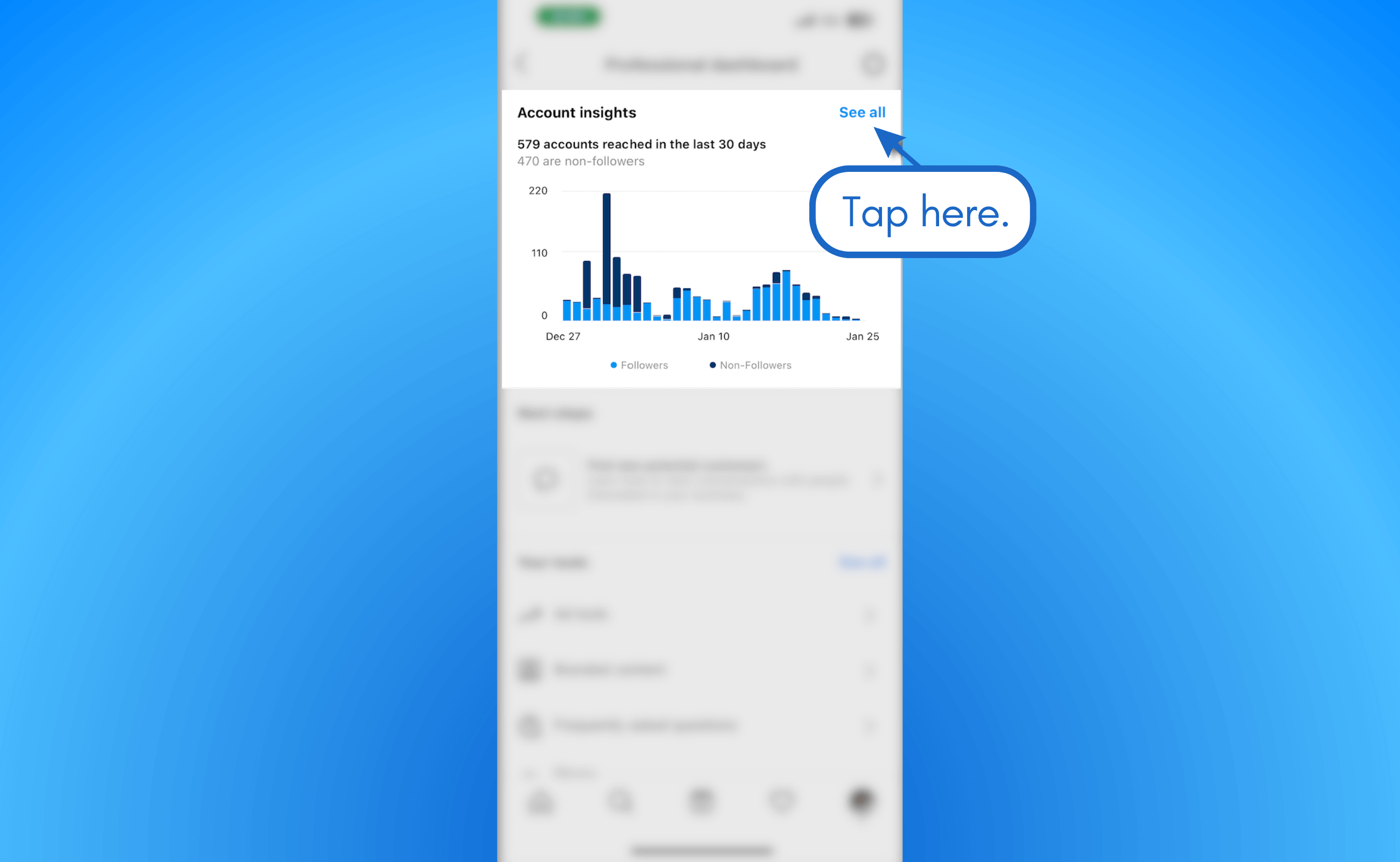 Go to Reels insights.