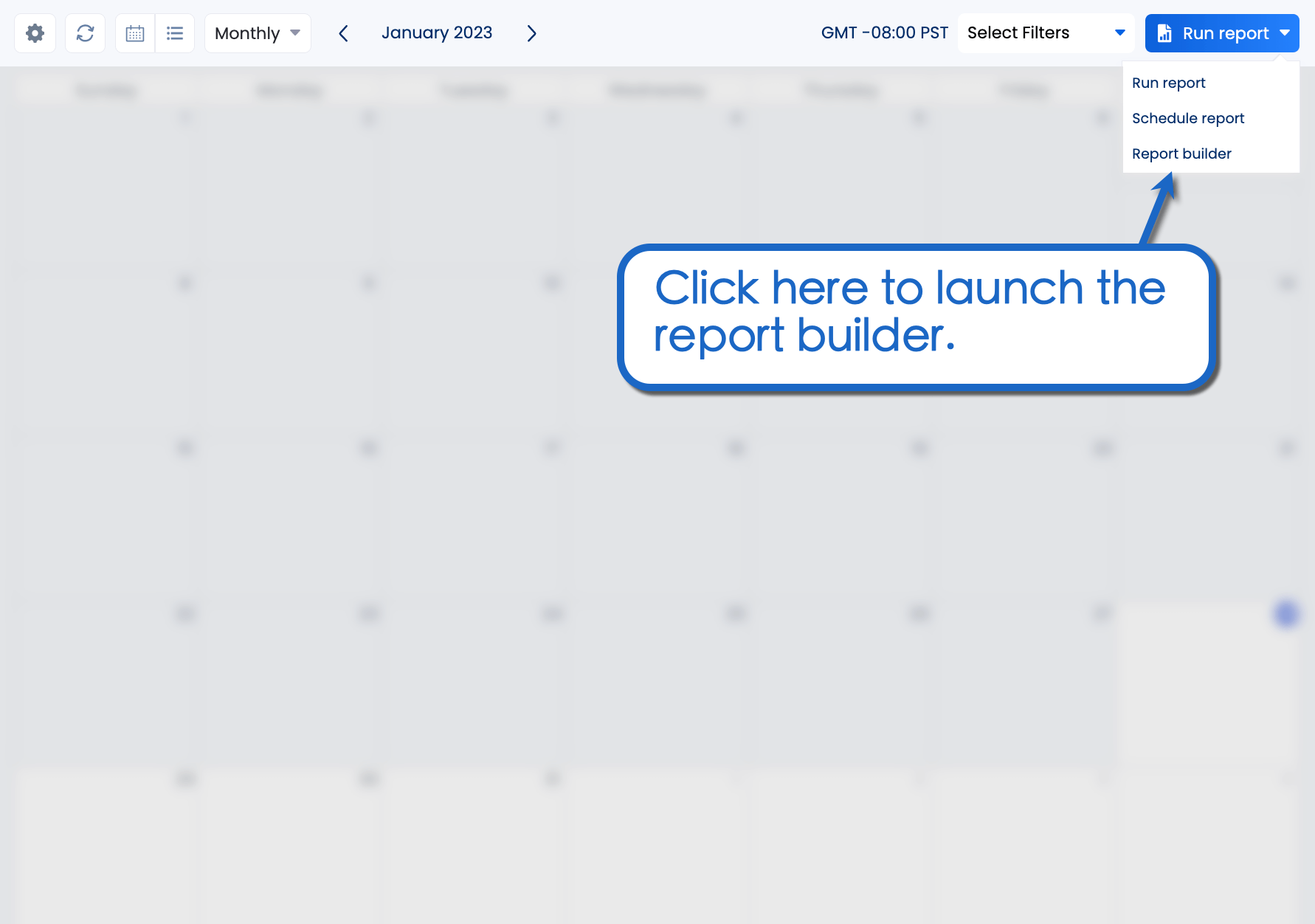 Click to launch report builder.