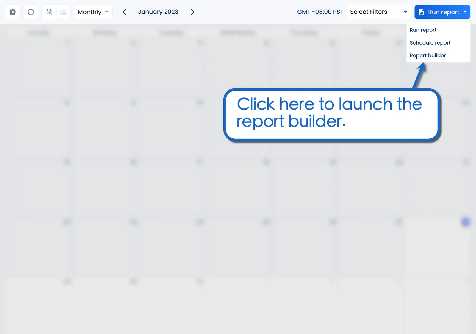 Click to launch report builder.