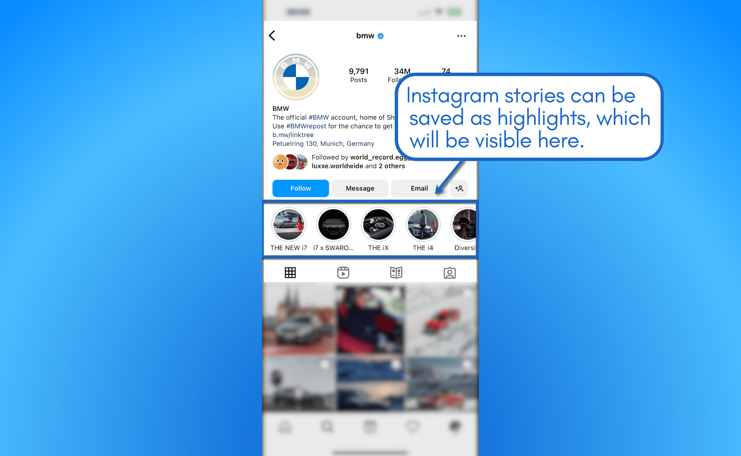 IG Stories can also be saved as highlights.