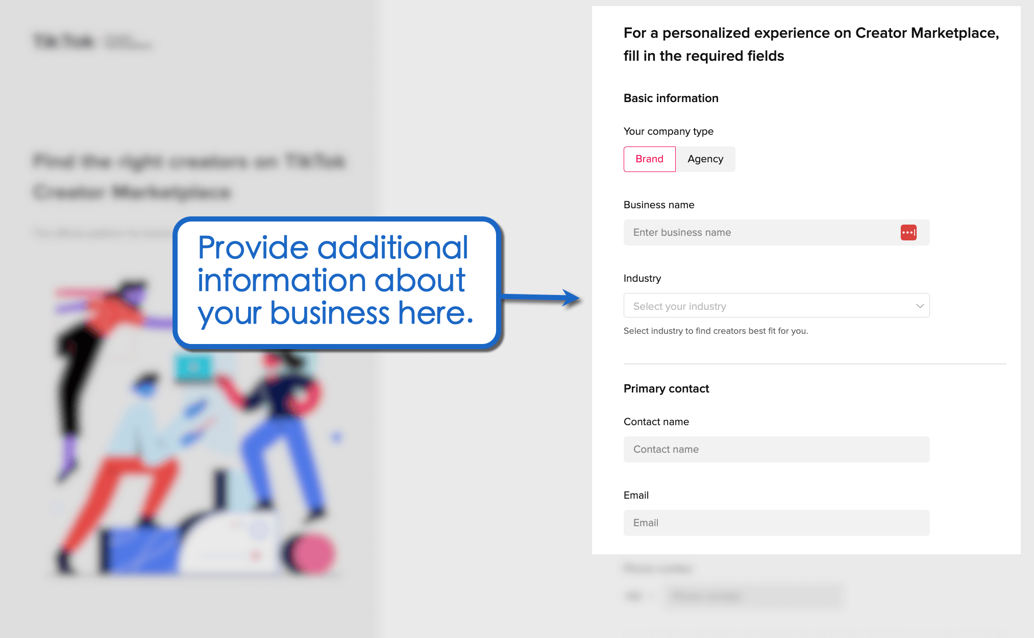 Provide additional information for the business.