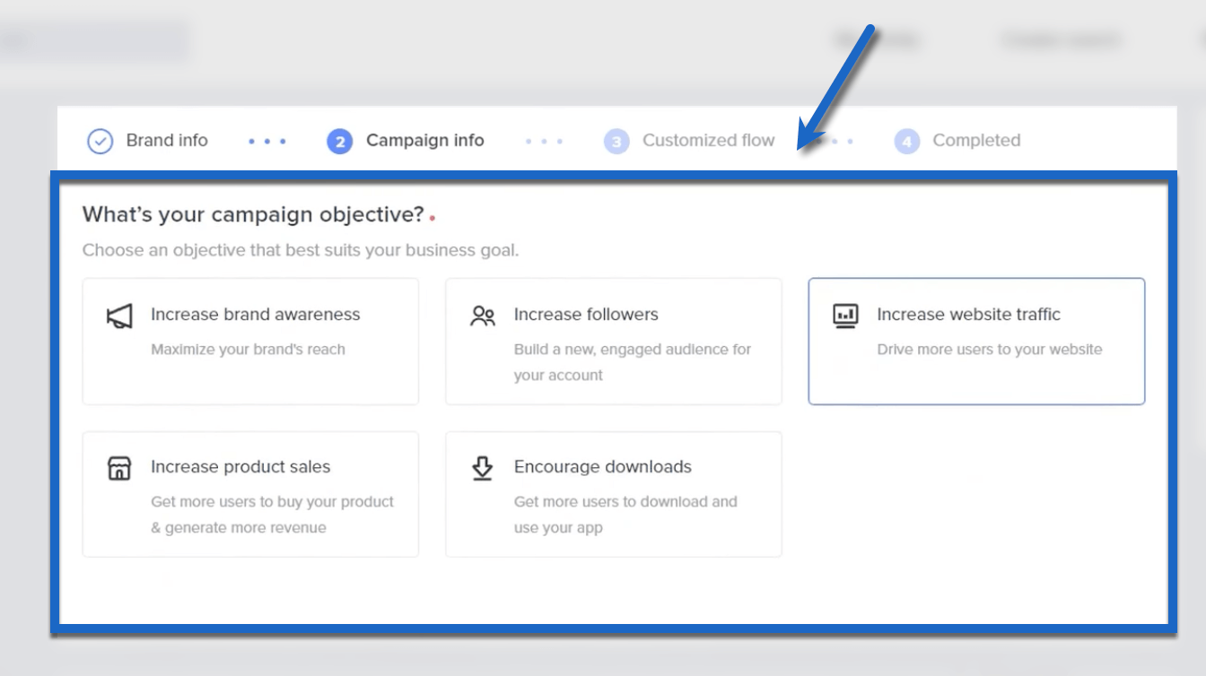 Your campaign objective.