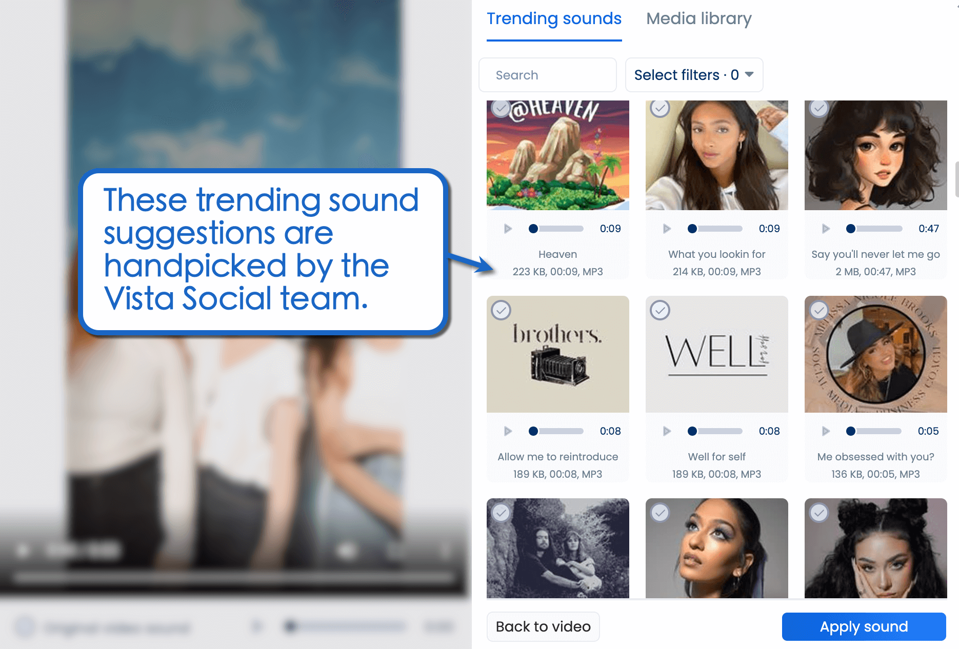 Suggestions are handpicked by Vista Social’s in-house social media experts.
