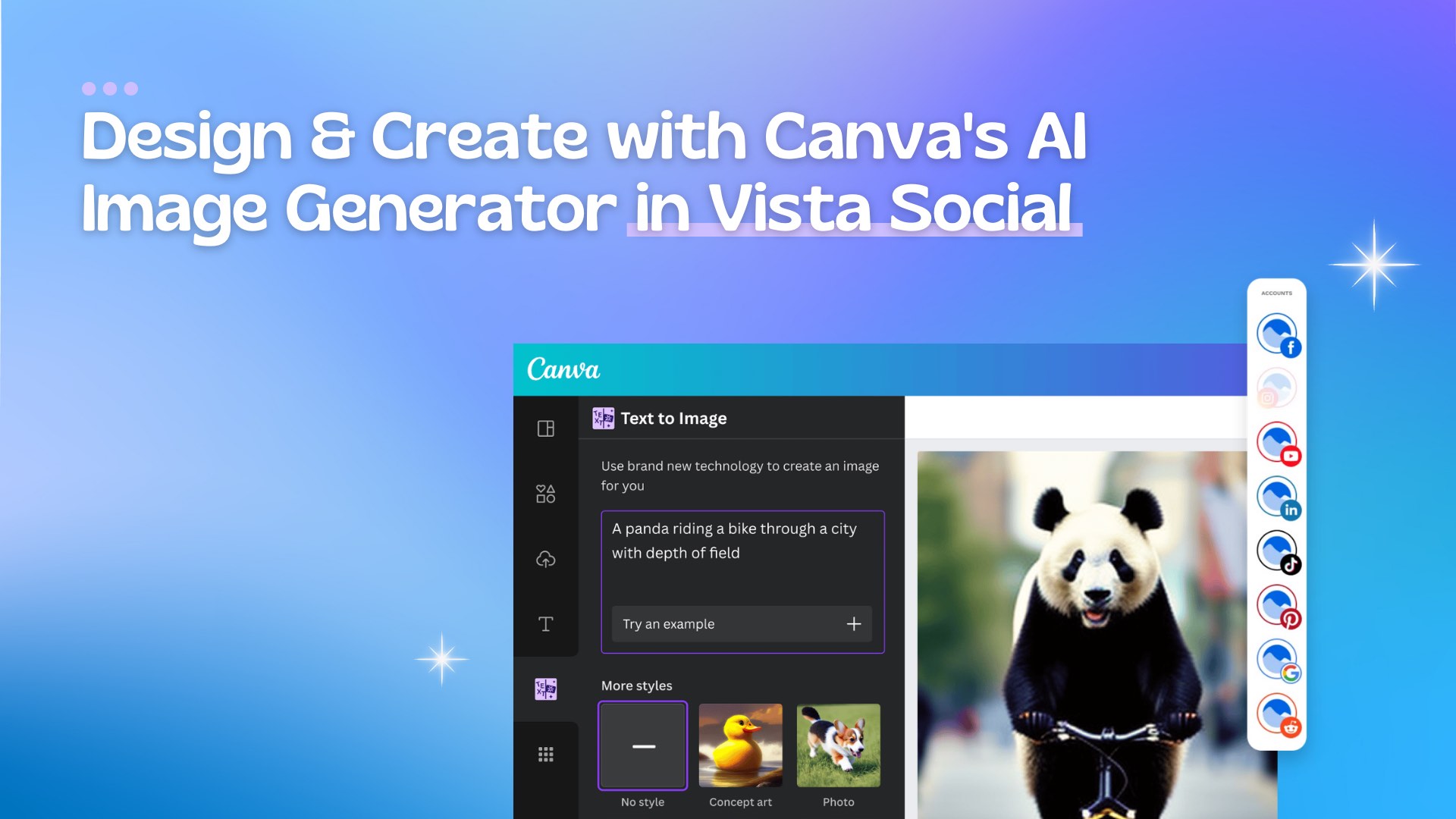 Design & Create with Canva’s AI Image Generator in Vista Social Design & Create with Canva’s AI Image Generator in Vista Social
