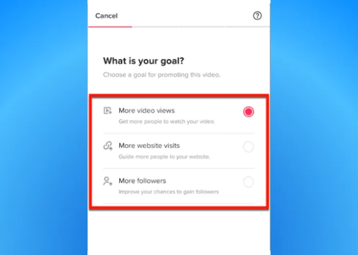 Use Promotions from TikTok’s Creator tools.