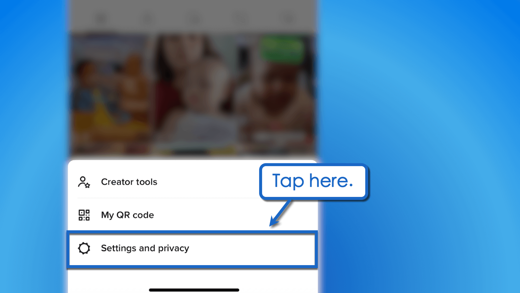 how to make playlists on TikTok: Go to settings.