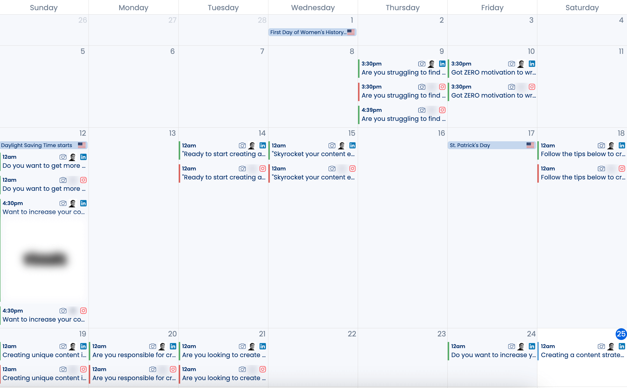 Vista Social's post scheduling features