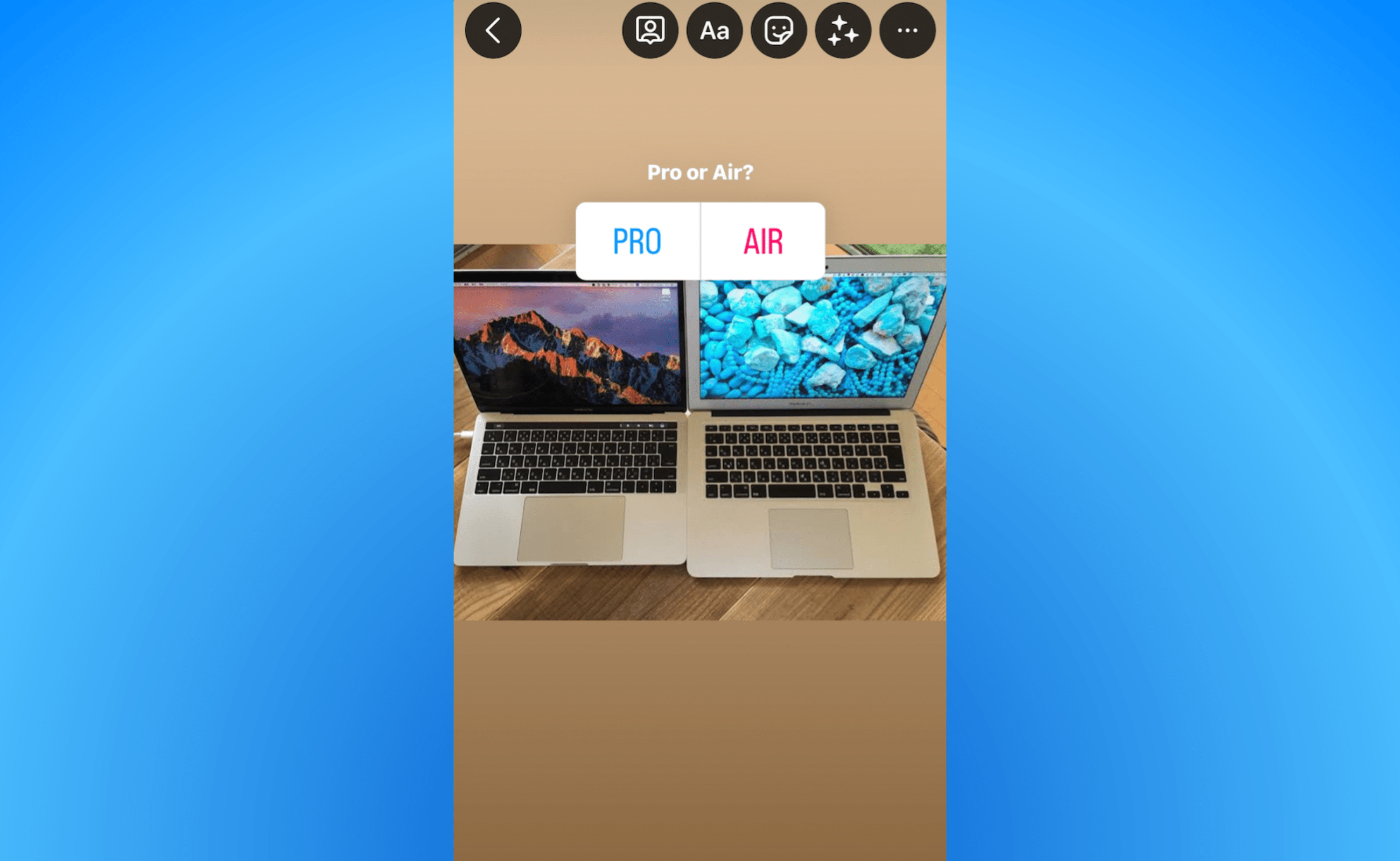 Let them pick what’s better.