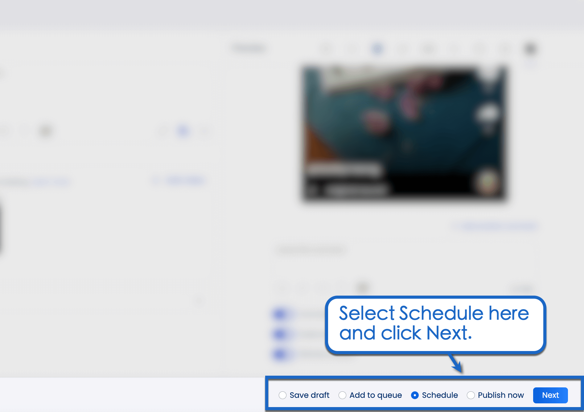 Create a post with the Vista Social publisher.