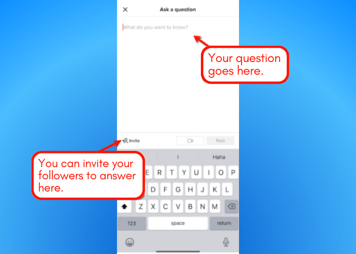 Screenshot of TikTok Q&A pile.