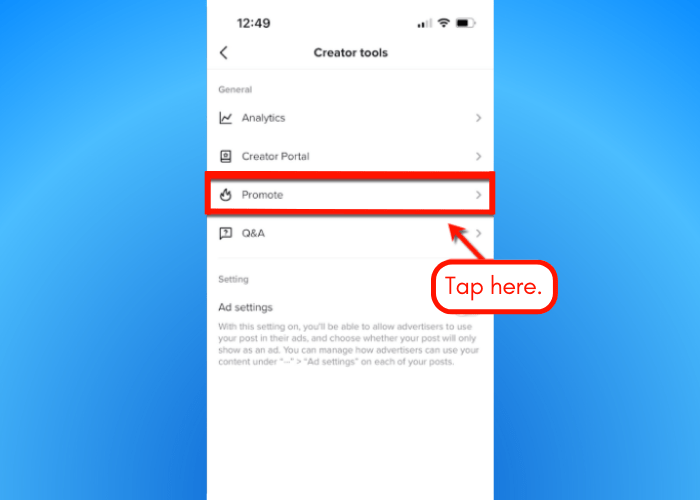Screenshot of TikTok Q&A feature.