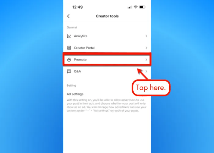 Screenshot of TikTok Q&A feature.