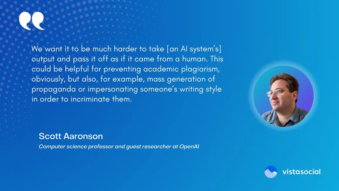 AI invisible watermarking | vista social