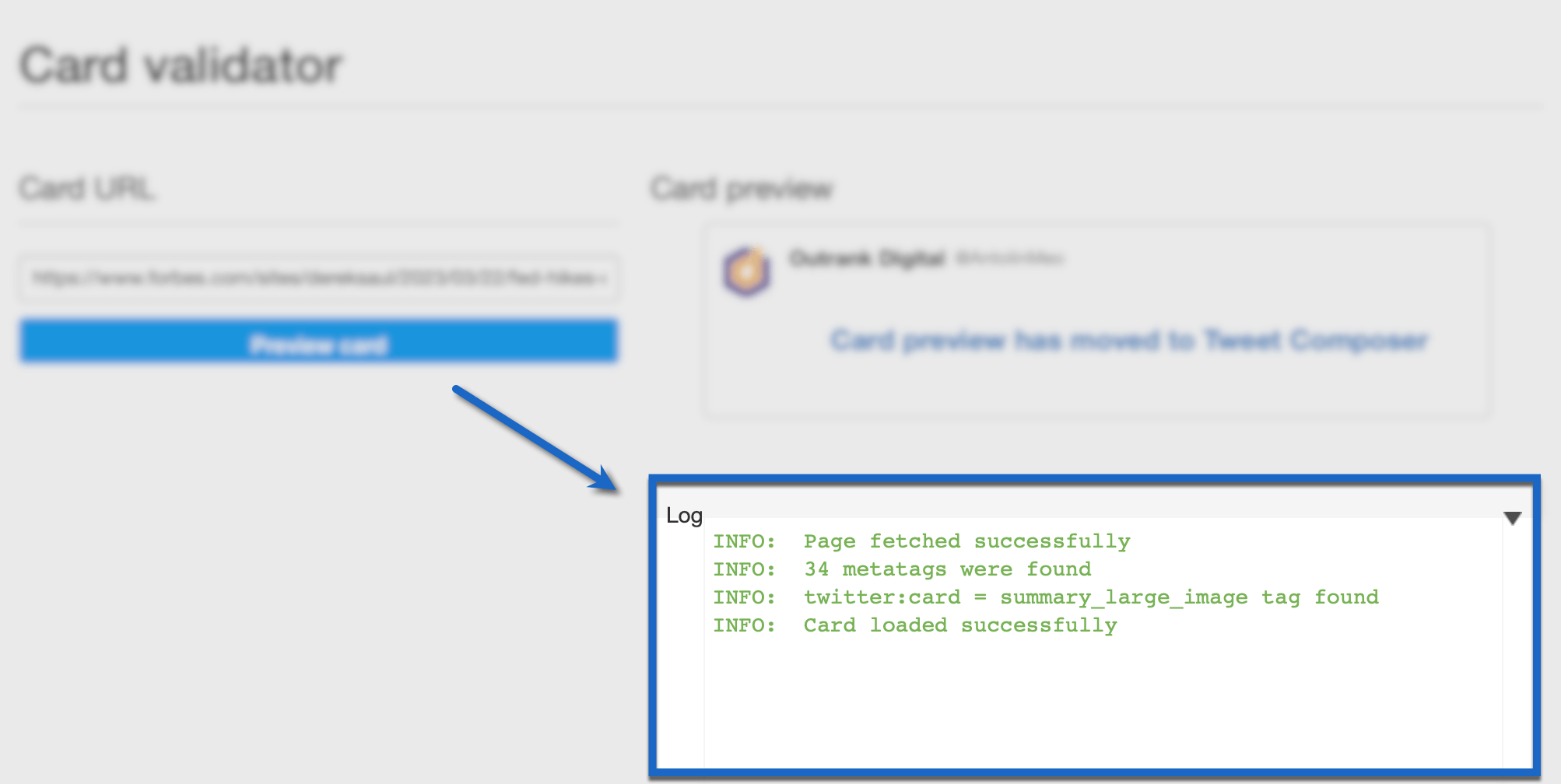 Twitter card validations.