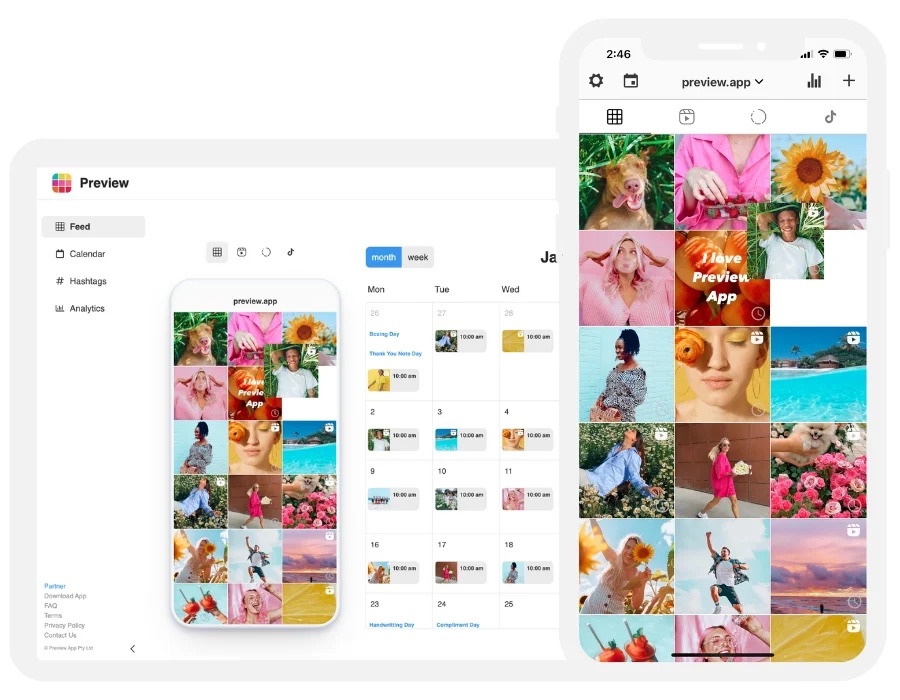 Instagram tool: Preview