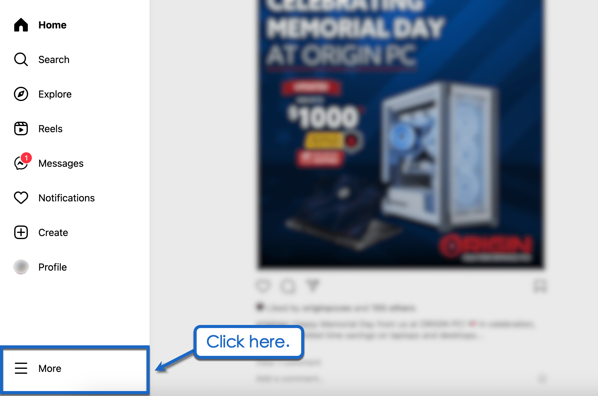 Log in to your client's account.