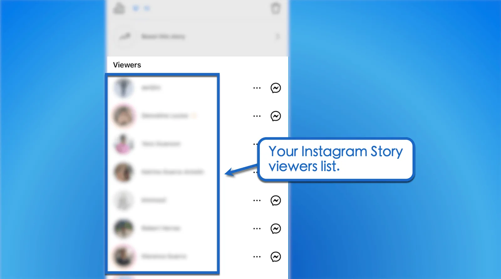 Pull up your Instagram Story viewer list.