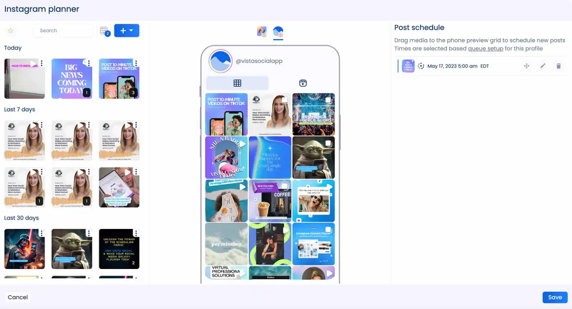 Direct Scheduling Instagram Story