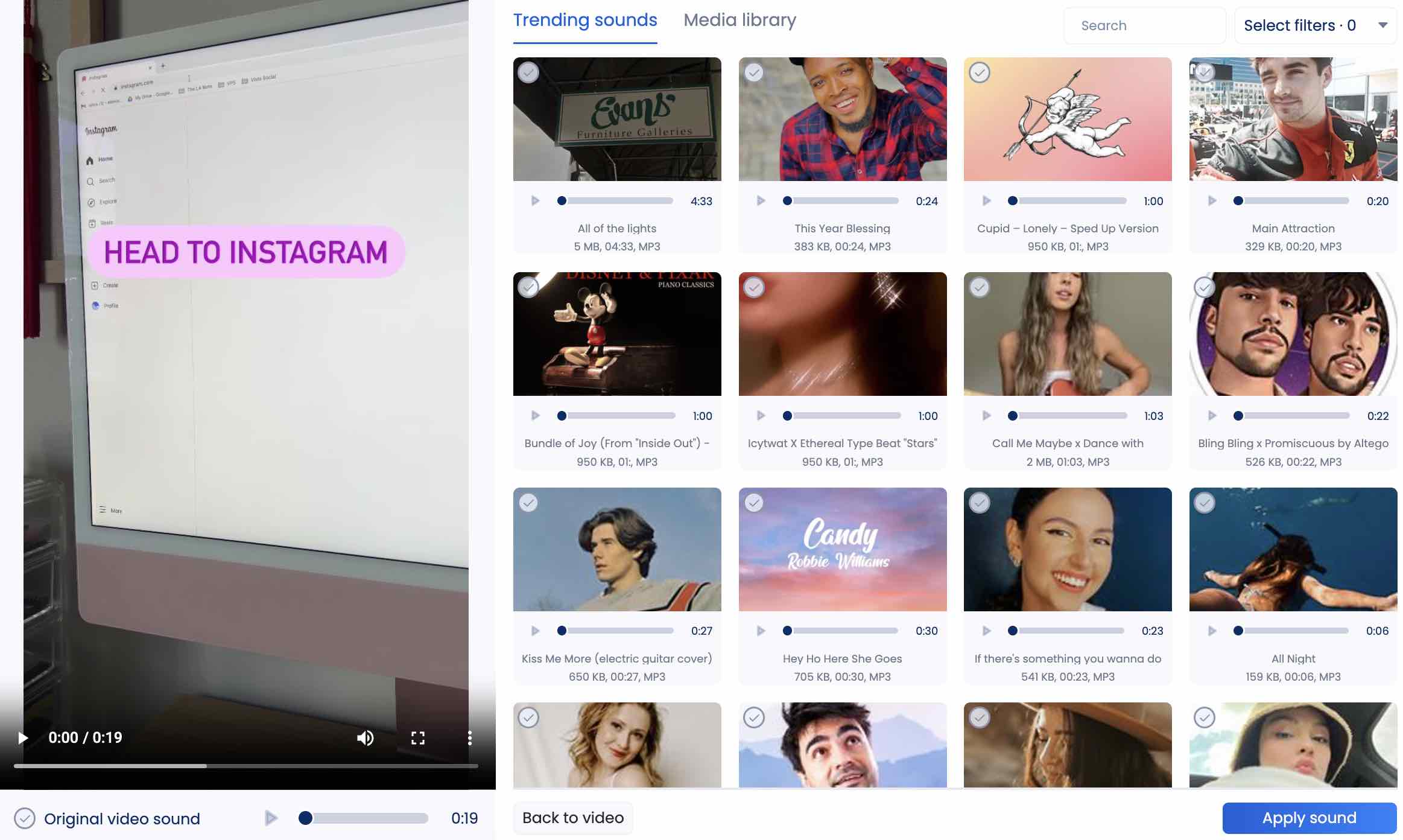 Trending Instagram Audio