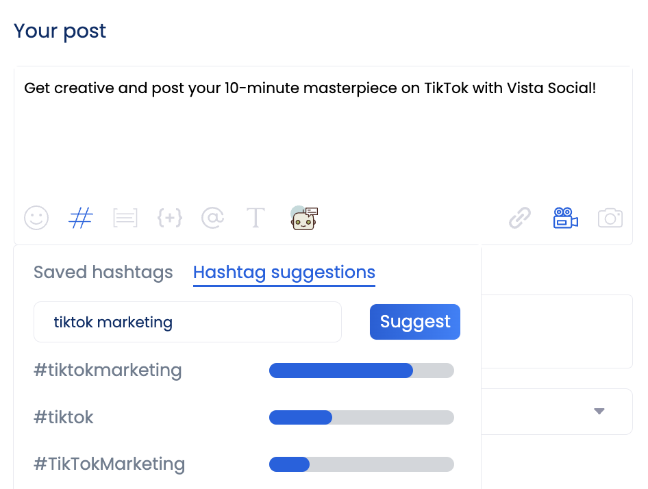 Craft an Engaging Caption with the help of Vista Social's AI Assistant