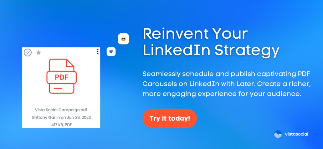 Linkedin Pdf Layout LinkedIn PDF Carousels: A Comprehensive Guide with Vista Social