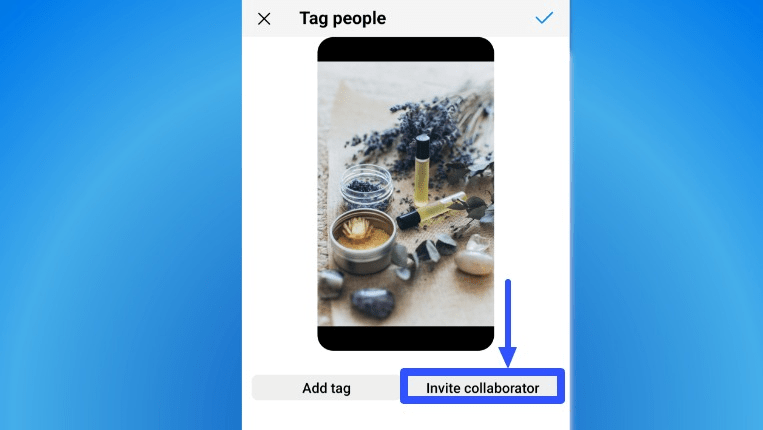how to add a collaborator on Instagram: Step 2