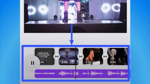 Use Canva’s media library.