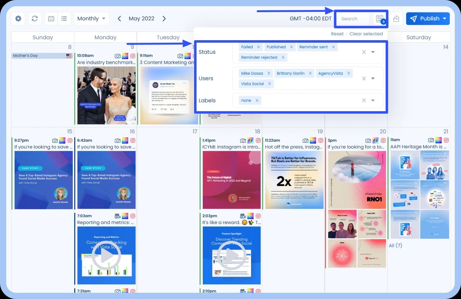 Organize with a content calendar