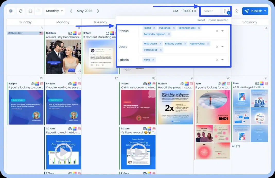 Organize with a content calendar