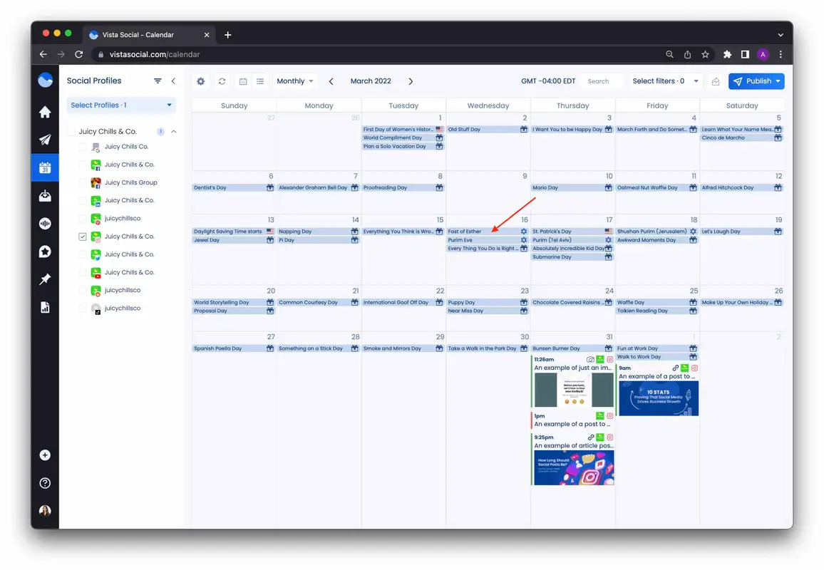 National Days and Holidays in Vista Social