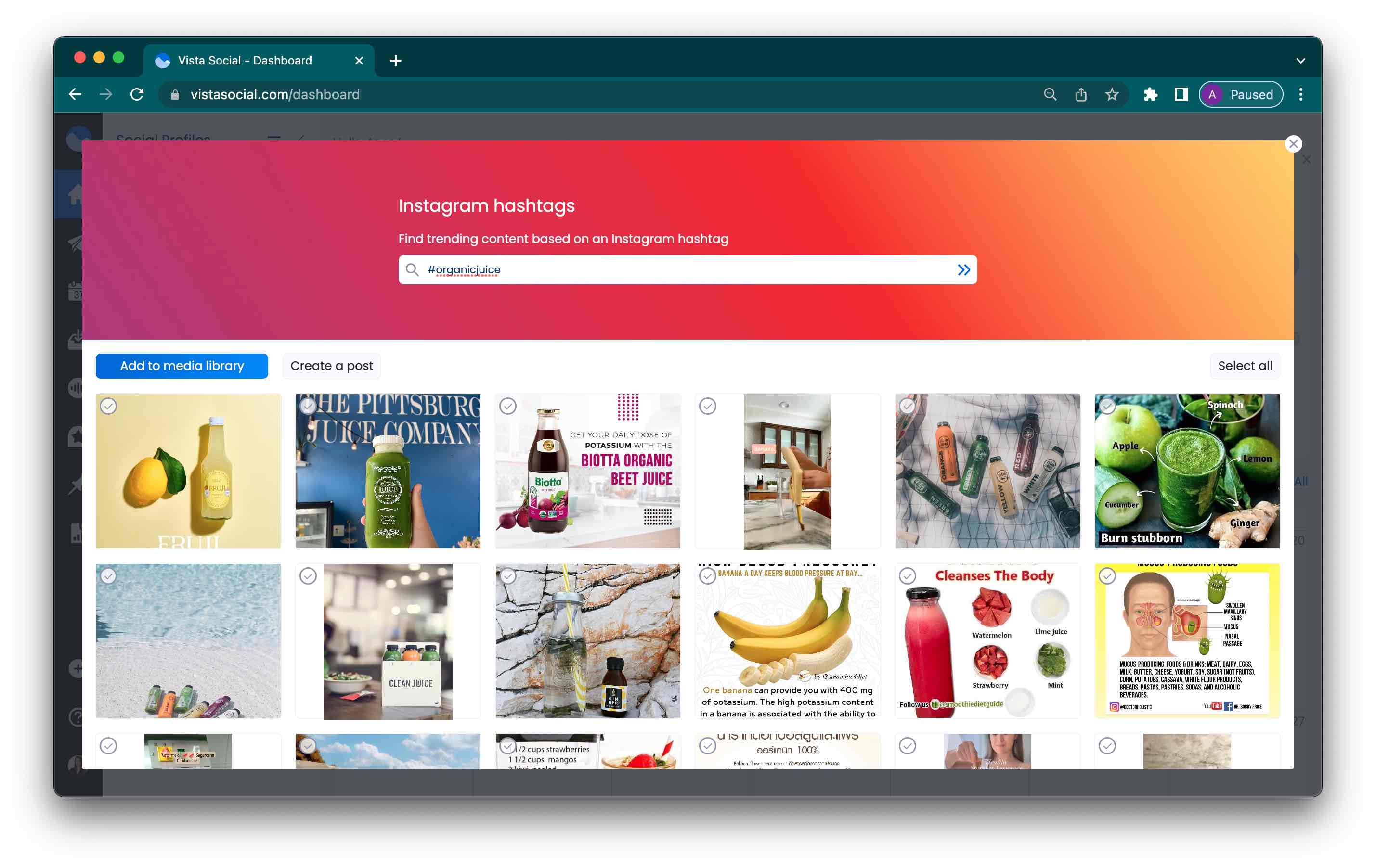 UGC Content in Vista Social
