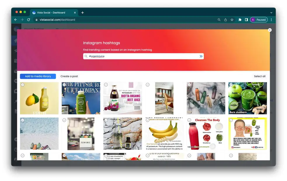 UGC Content in Vista Social