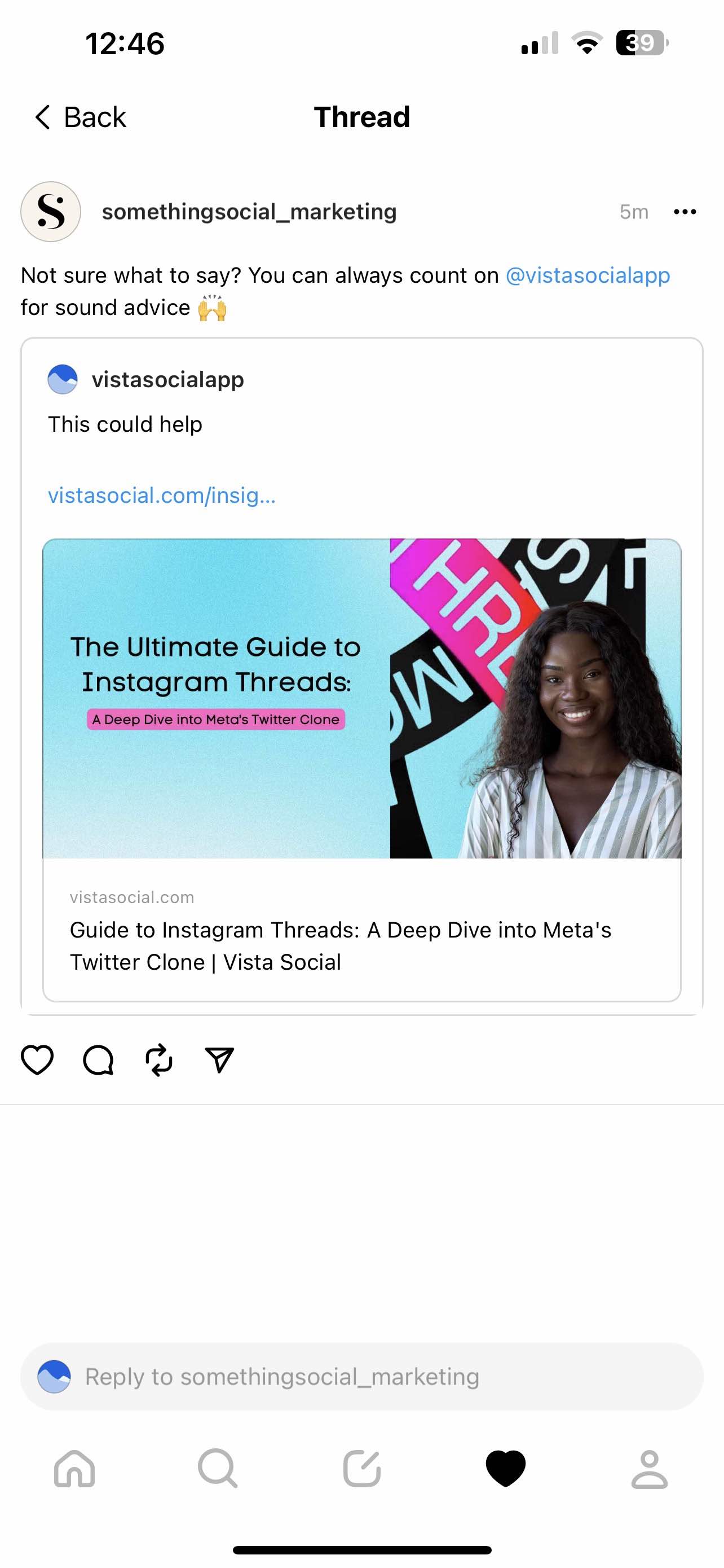 Create an Instagram Thread