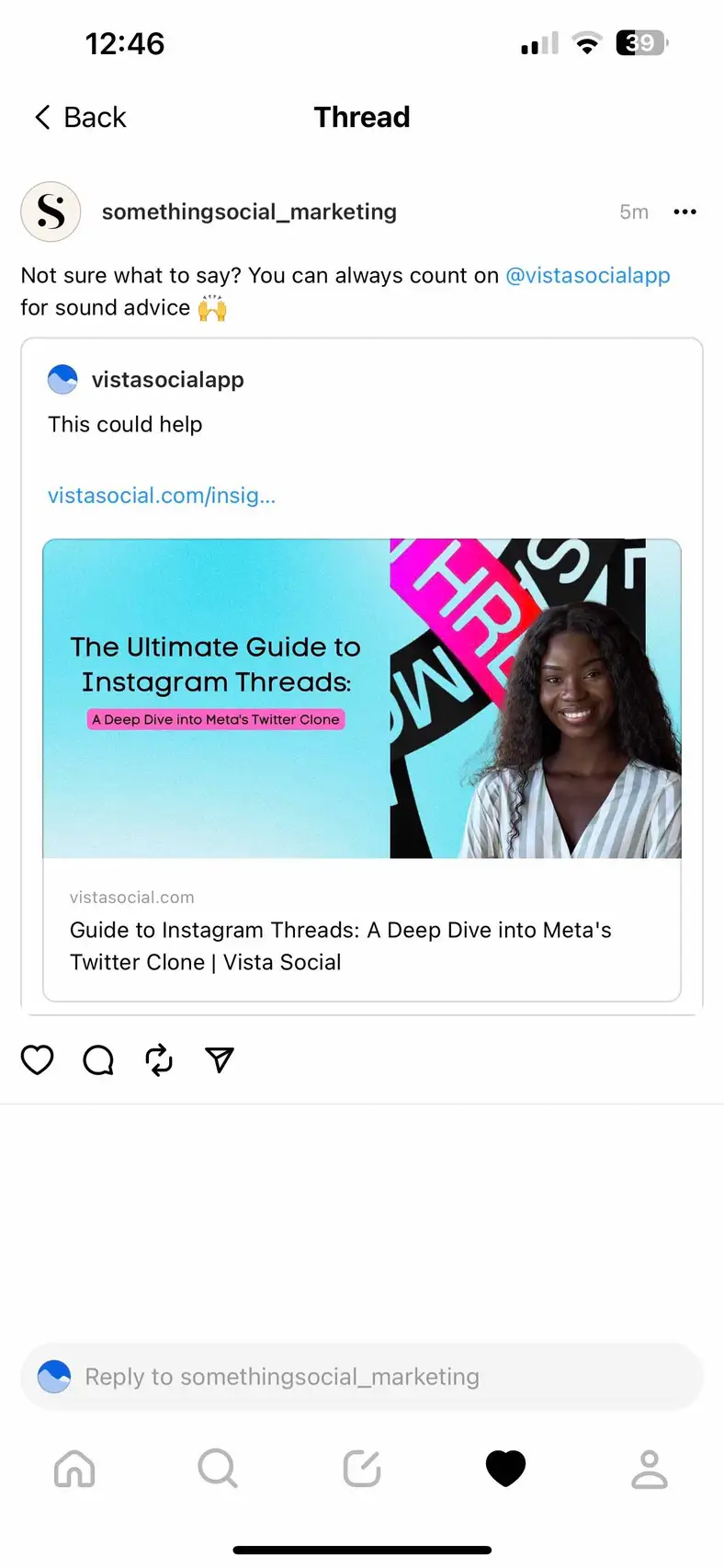 Create an Instagram Thread
