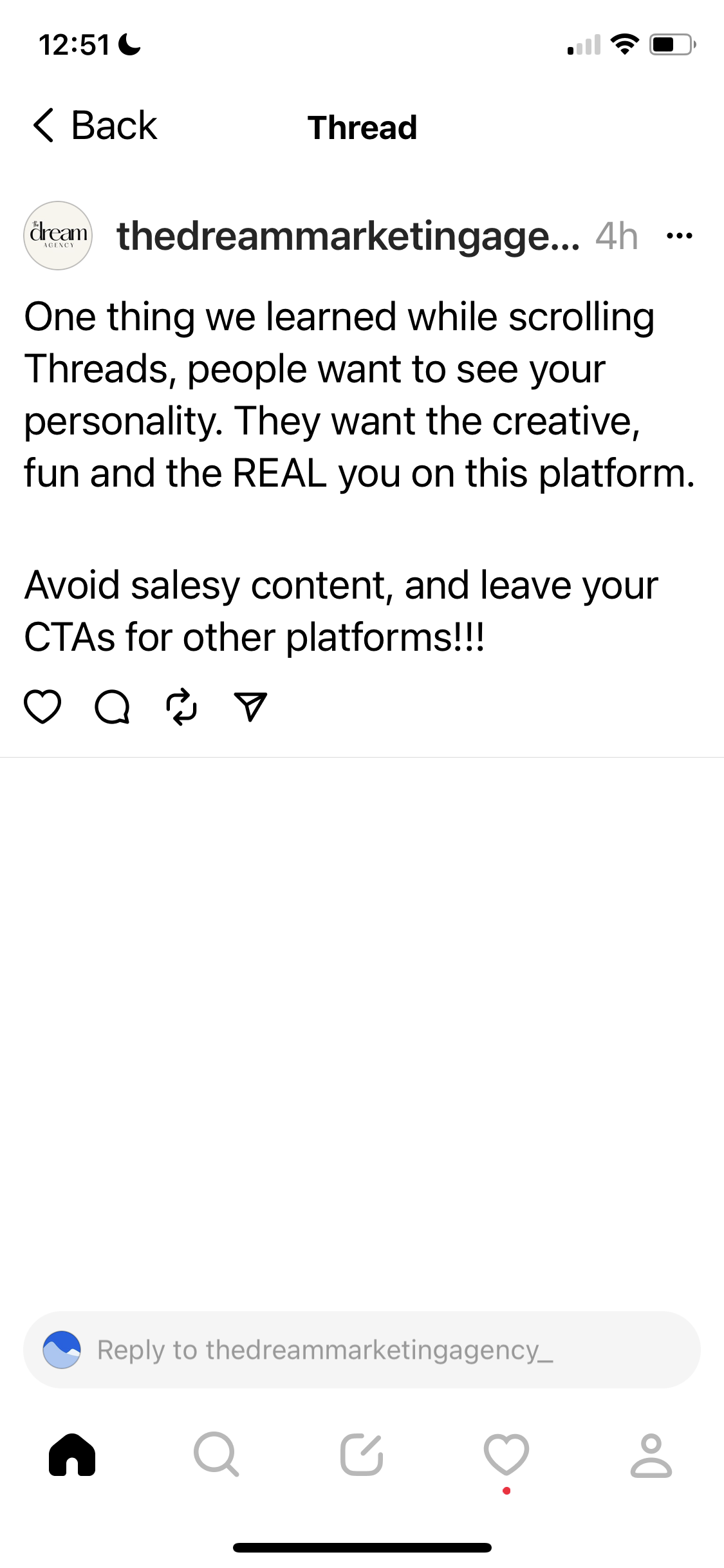 Create an Instagram Thread