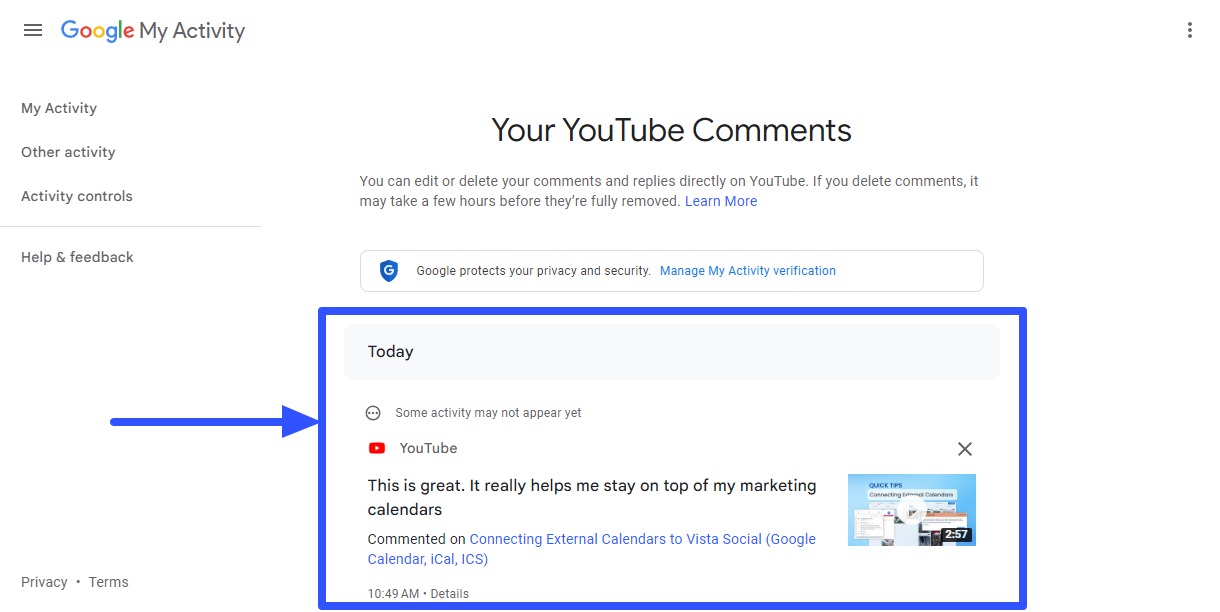How to View Your YouTube Comment History3