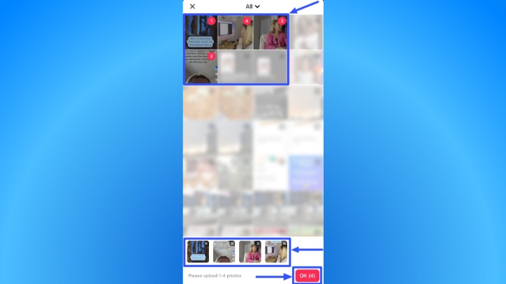 How to make a slideshow on TikTok4