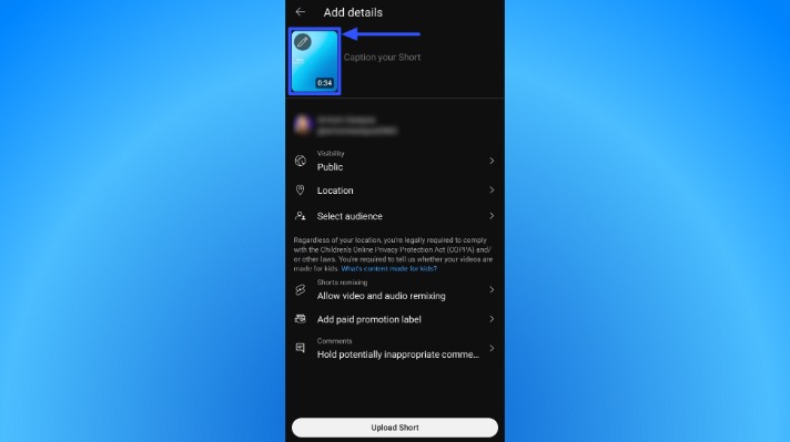YouTube Shorts Thumbnail Size3