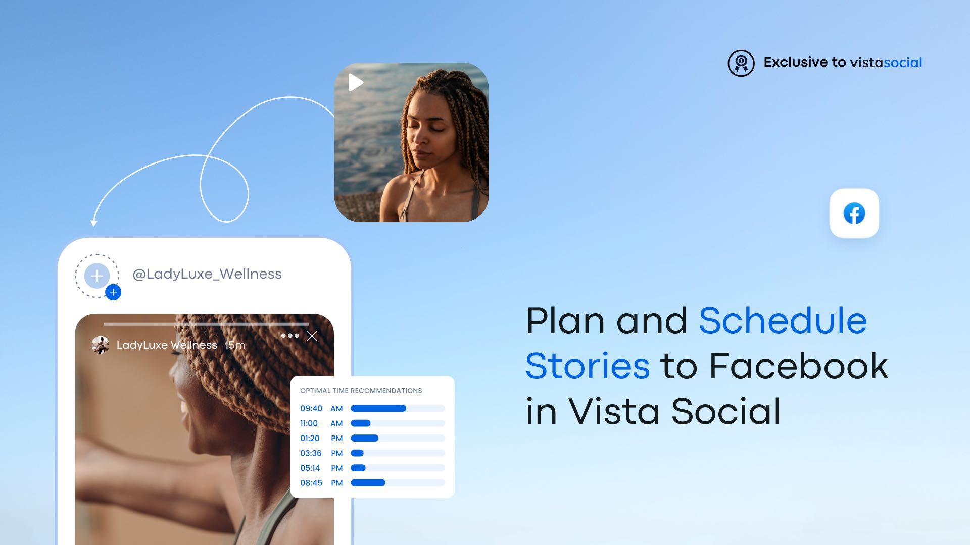 Facebook Story Scheduling in Vista Social