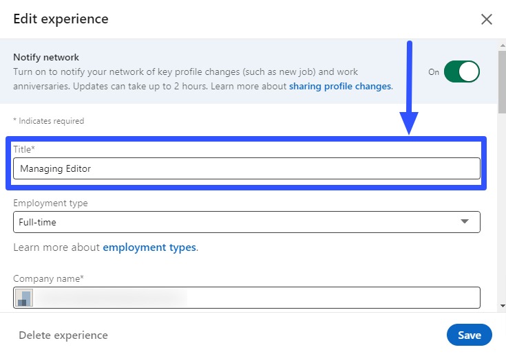 How to Add A Promotion on LinkedIn3