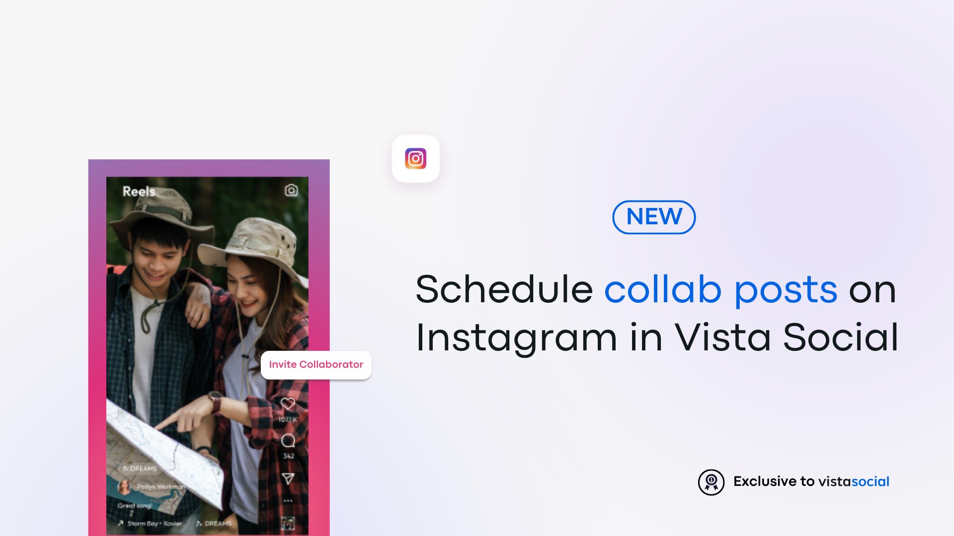 Can you schedule collab posts on Instagram? You can in Vista Social!