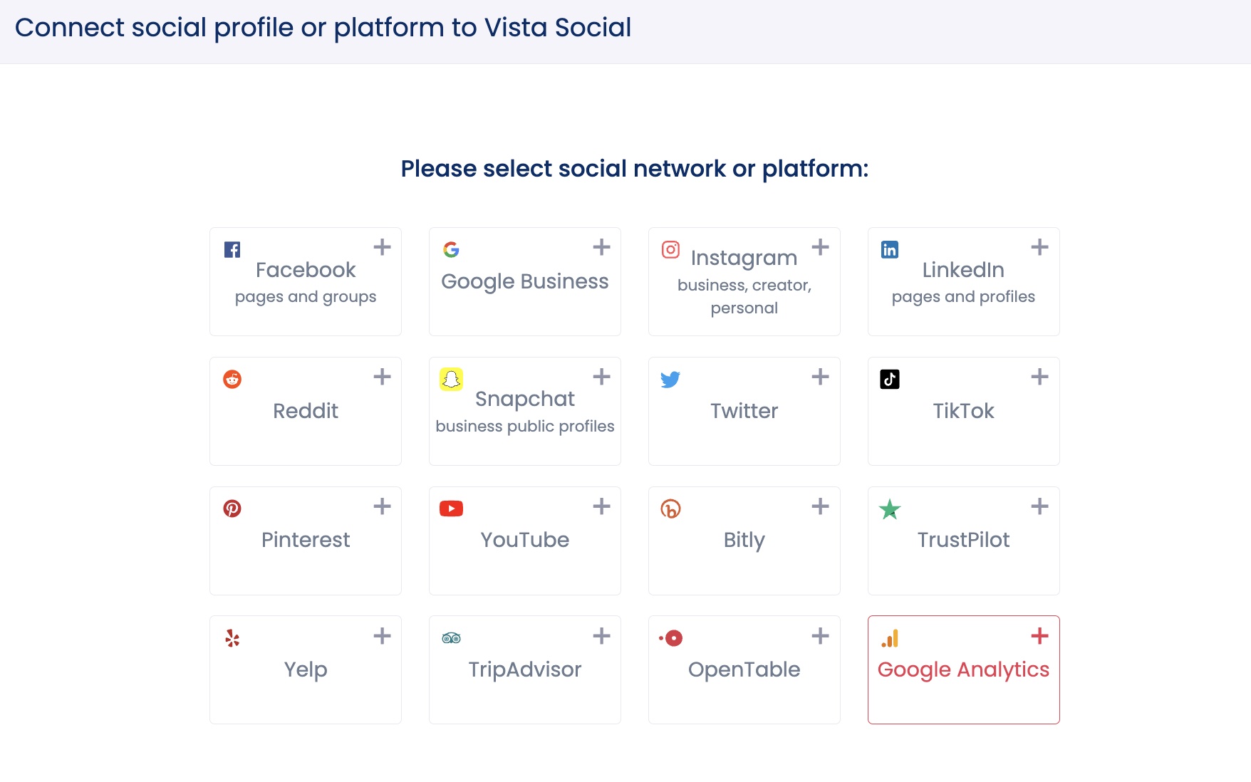 How to Use Google Analytics in Vista Social?