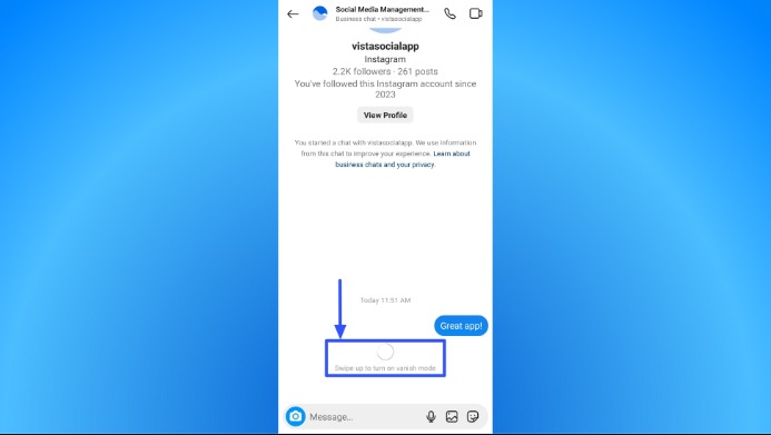 Vanish Mode on Instagram3