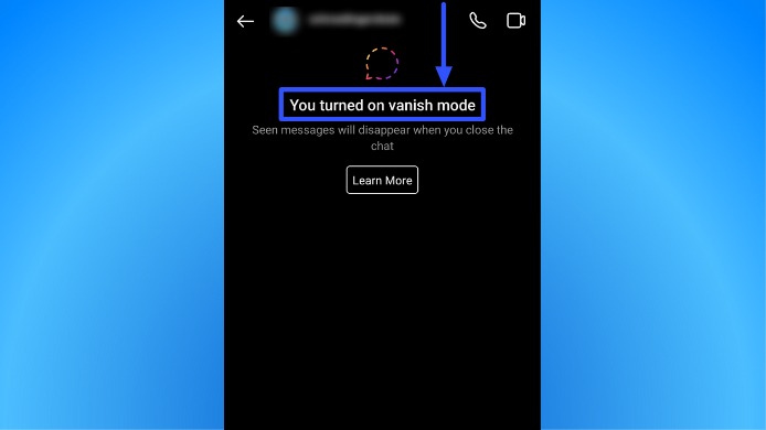 Vanish Mode on Instagram4
