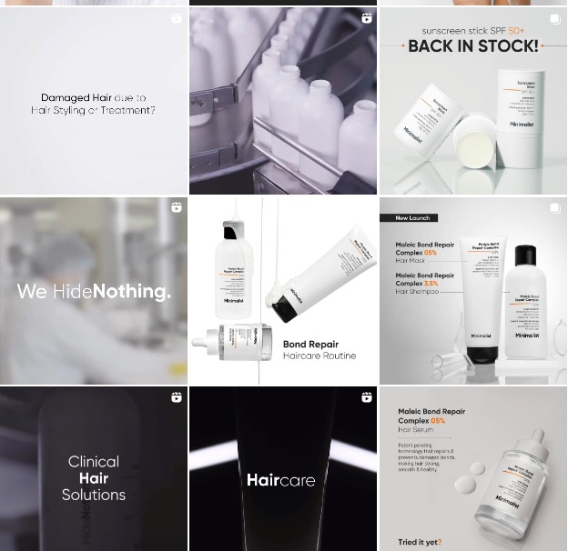 Instagram Theme Pages, The Minimalist