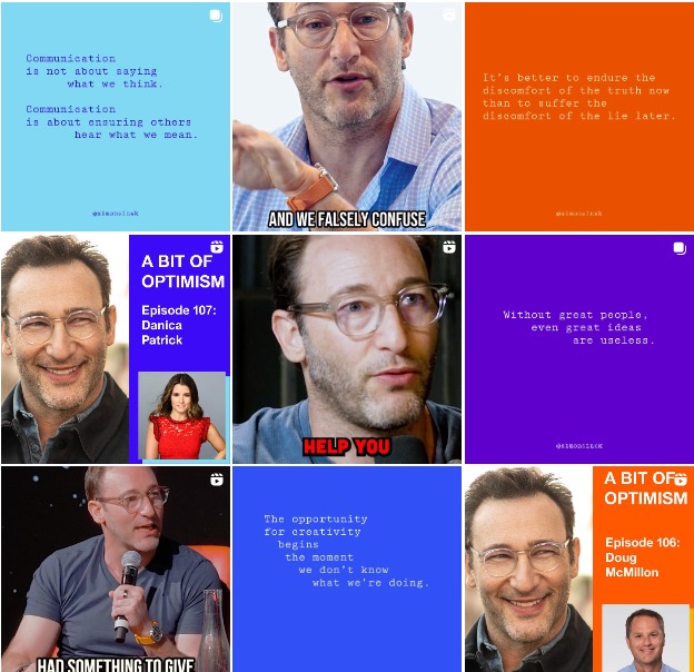 Instagram Theme Pages, Simon Sinek