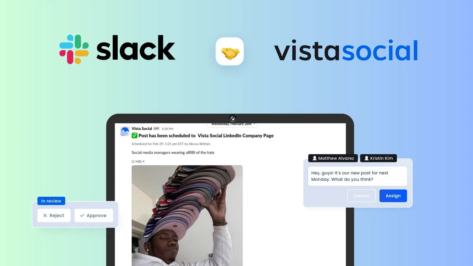 Slack for Social Media Updates