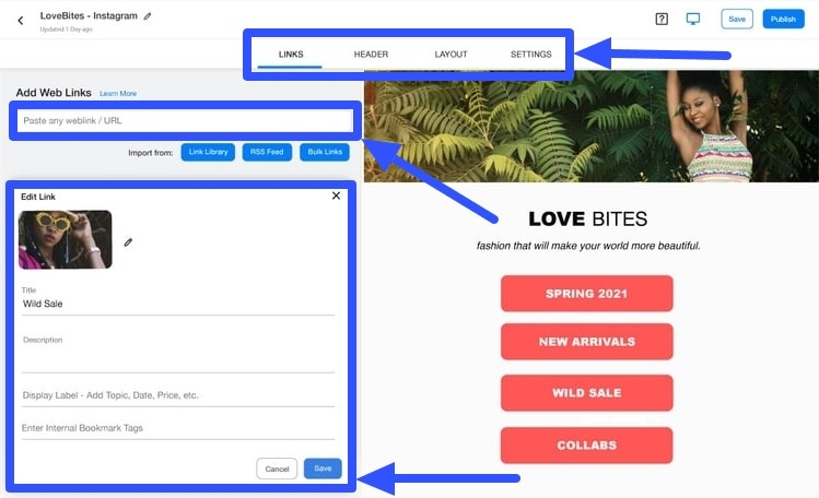 10 Best Link in Bio Tools for Instagram this 2024_10