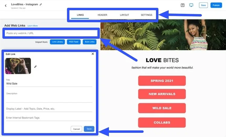 10 Best Link in Bio Tools for Instagram this 2024_10